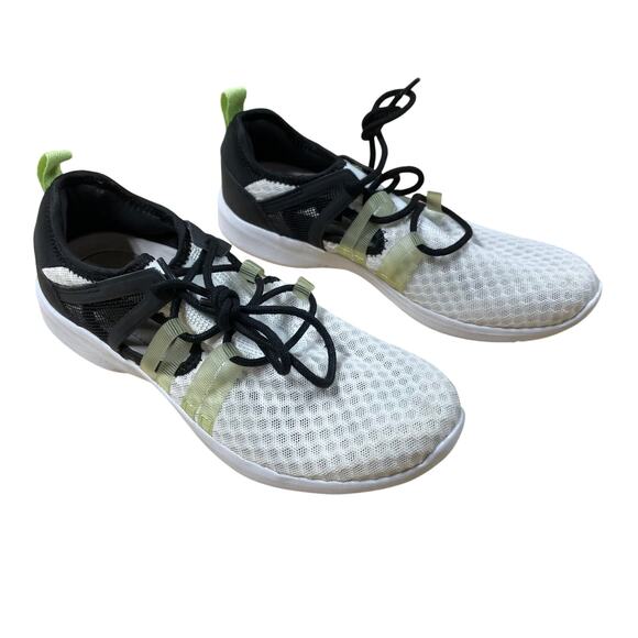 Vionic Adore Women's Active Sneaker Black White Green Lace Up Size 6.5 EUC - Picture 2 of 7